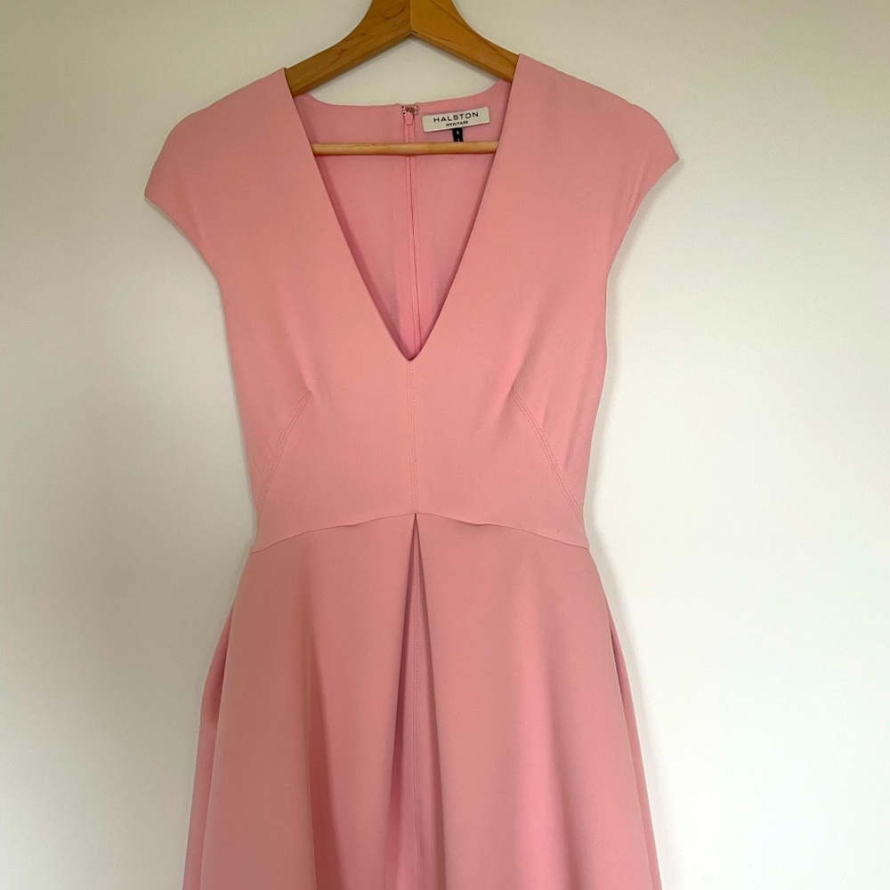Halston Heritage pink dress